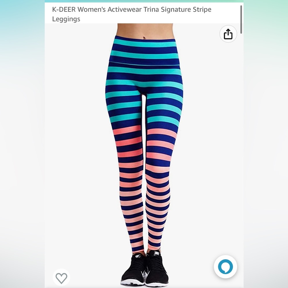 Great Condition K-Deer Trina Signature Stripe Leggings, S